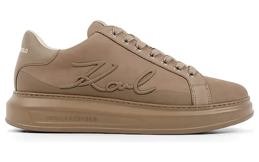 Karl Lagerfeld Sneakers met logo-reliëf – Beige (KL52542F2TN)