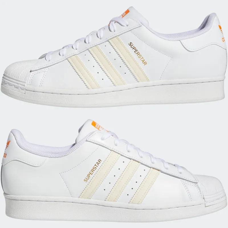 adidas Superstar Cloud White / Ecru Tint / Orange Rush (GZ3737)