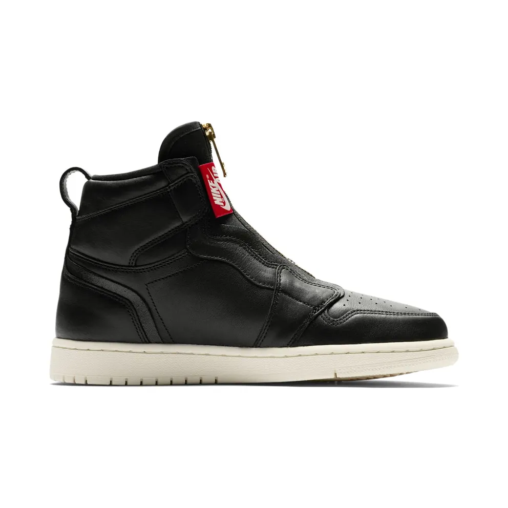 Jordan 1 Retro High Zip Black Sail (W) Black/Sail-University Red (AQ3742-016)