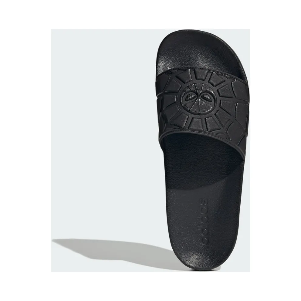 adidas Marvel Spider-man Adilette Shower Slides “Core Black / Core Black / Core Black” (KJ1796)