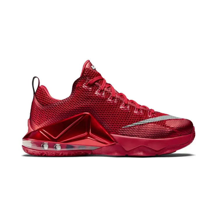 Nike LeBron 12 Low ‘University Red’ University Red/Reflective Silver-Gym Red-Black (724557-616)