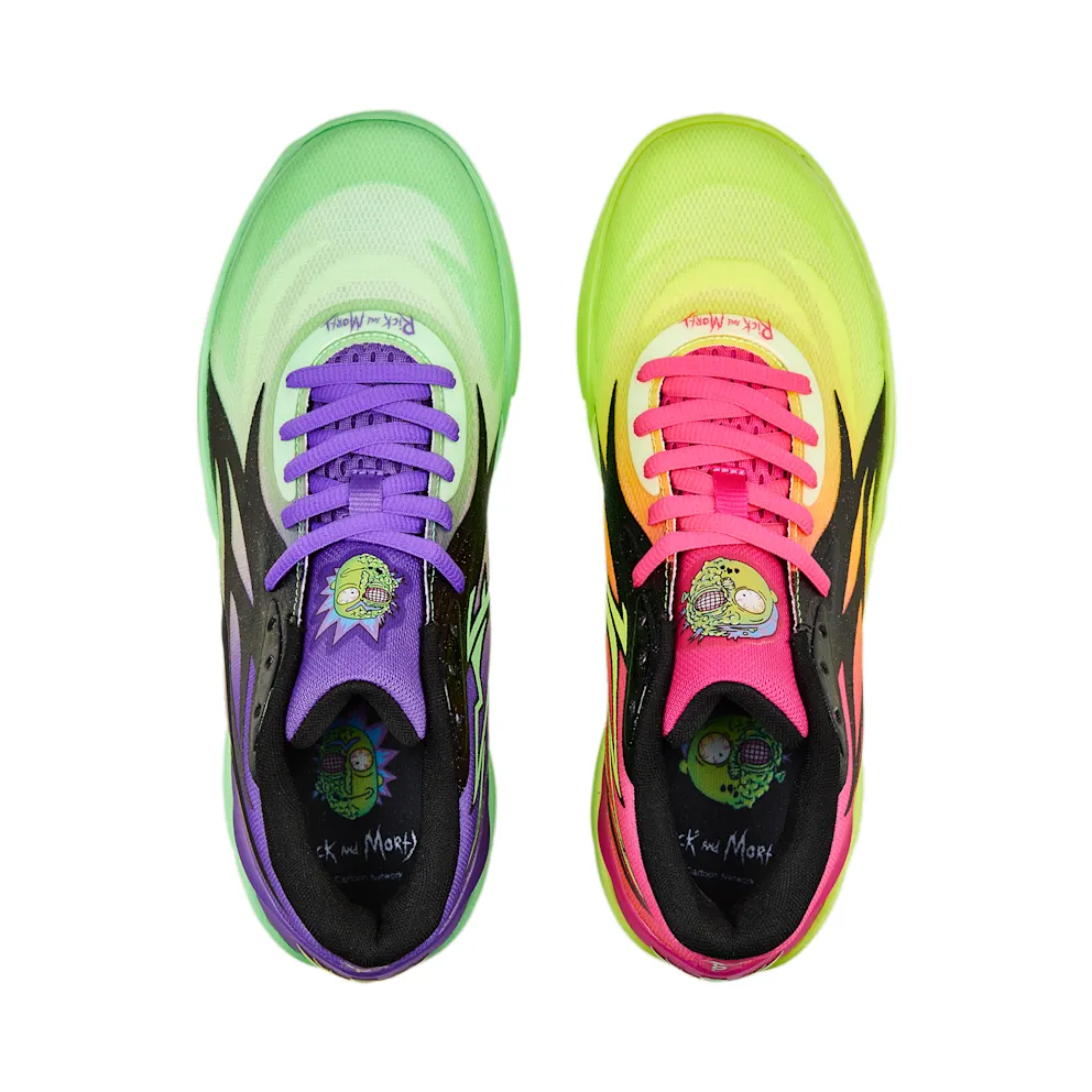 Puma x RICK AND MORTY MB.02 Basketball Shoes Green/Yellow (377411-02)