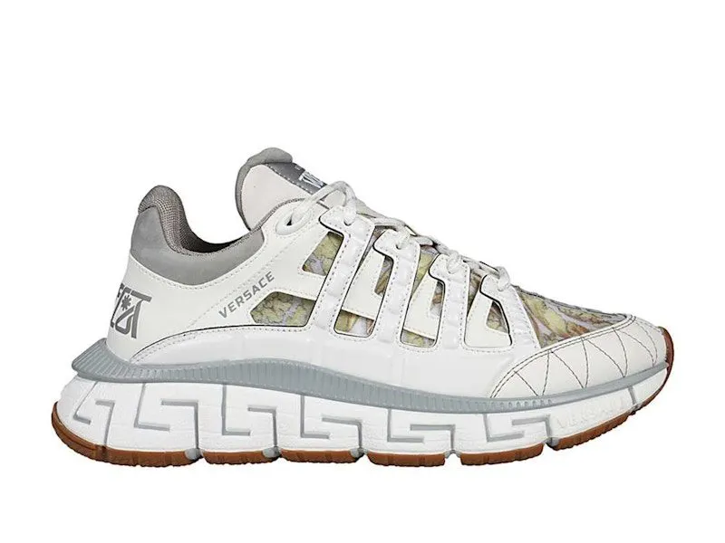 Versace Trigreca White Grey Barocco Print (DST539G-D16TCG_D014H)