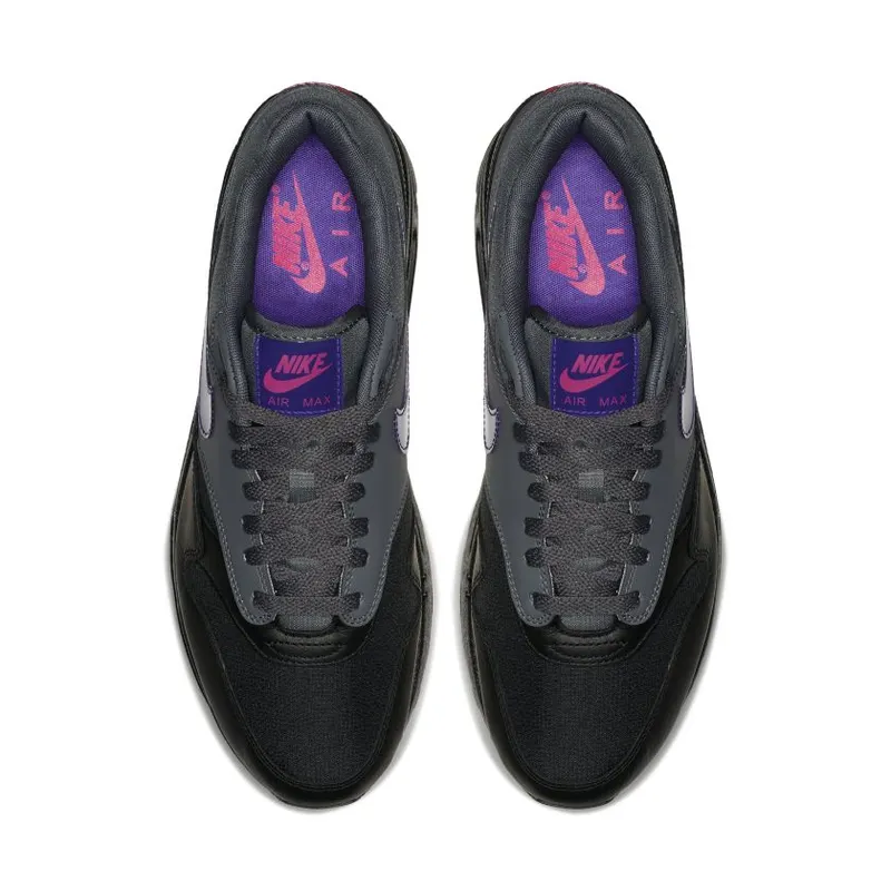 Nike Air Max 1 Ripstop Dark Grey Dark Grey/Black-Pink Blast-Fierce Purple (AR1249-002)
