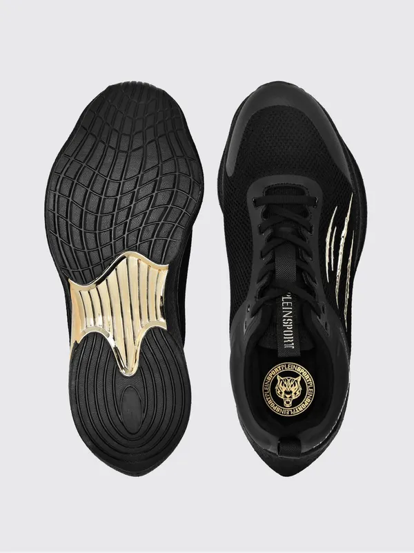 Plein Sport PS/Sprint-78 Two-Tone Mesh Trainers with Printed Logo Black (PAESUSC0778STE003N0202) (4)