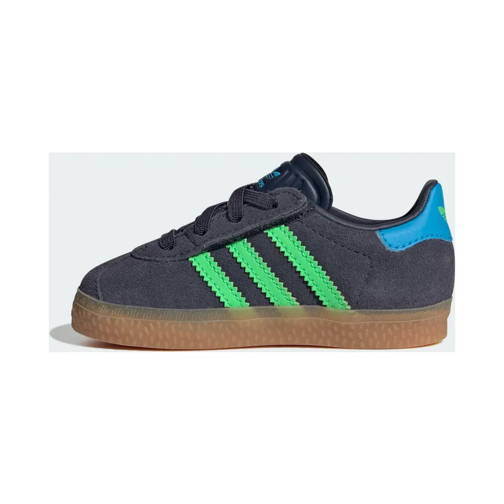 adidas Gazelle Comfort Closure Shadow Navy Screaming Green (IH6476)