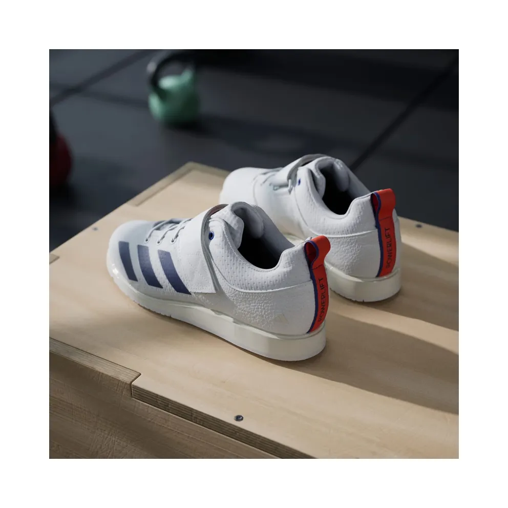 Adidas Powerlift 5 Weightlifting Cloud White / Dark Blue / Royal Blue (JP9878)