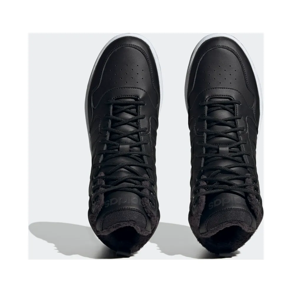adidas Hoops 3.0 Mid Lifestyle Basketball Classic Winter Shoes Core Black / Core Black / Cloud White (GZ6679)