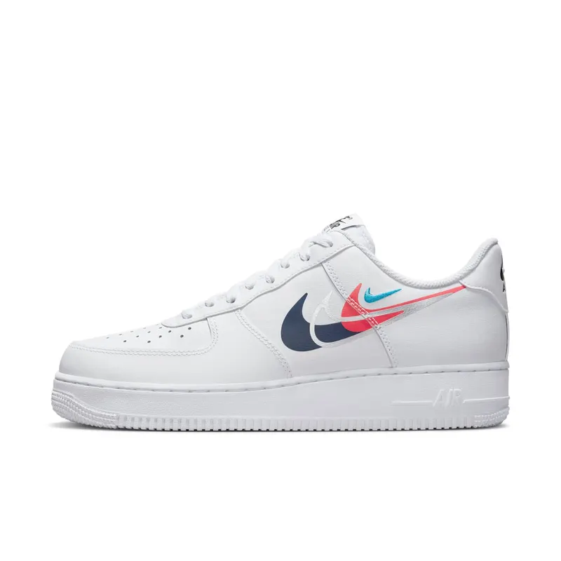 Nike Air Force 1 Low ’07 Quadruple Swoosh White Navy Crimson (FJ4226-100)