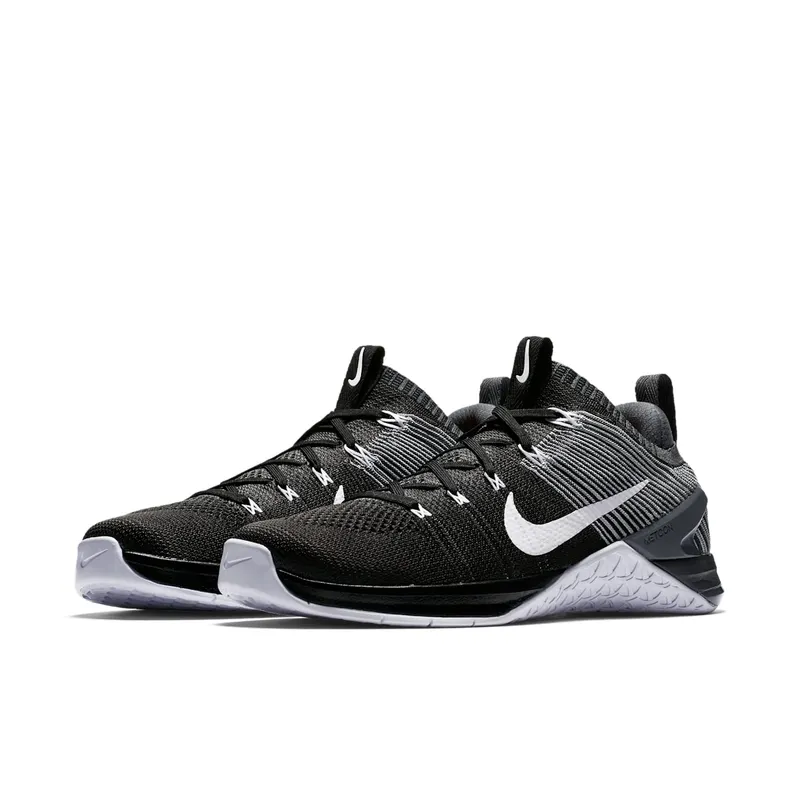 Nike Metcon DSX Flyknit 2 Black Grey White Black/Dark Grey-Wolf Grey-White (924423-010)