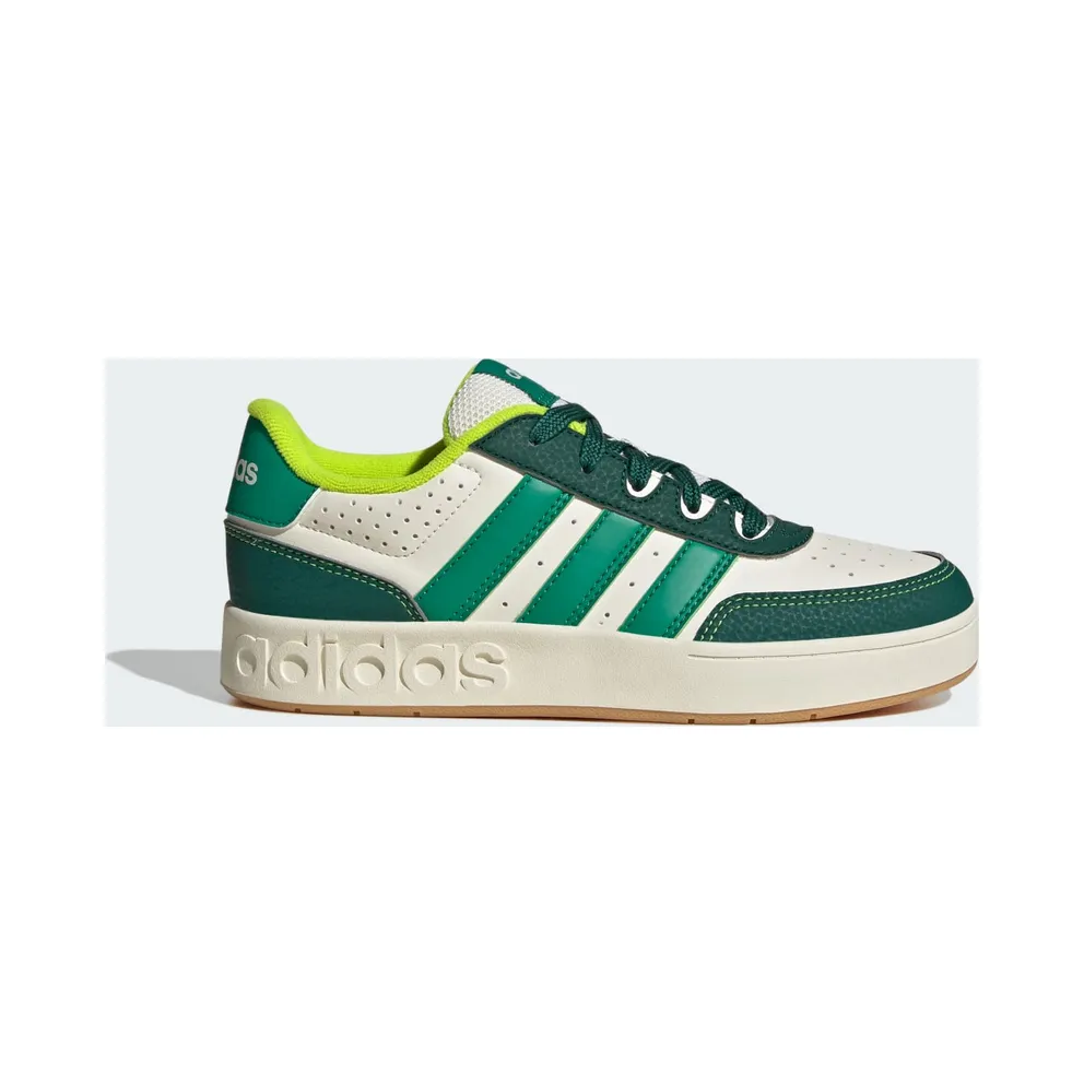 adidas Breakbase Shoes Kids “Off White / Collegiate Green / Court Green” (JP9930)