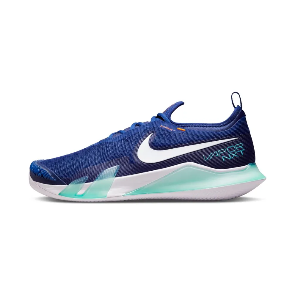 NikeCourt React Vapor Nxt (gravel) “Deep Royal Blue / Dynamic Turquoise / Magma Orange / White” (CV0726-414)