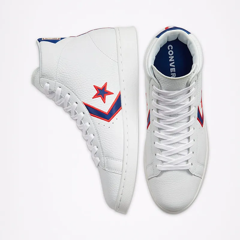 Converse Pro Leather Breaking Down Barriers Pistons White/Rush Blue (167058C)