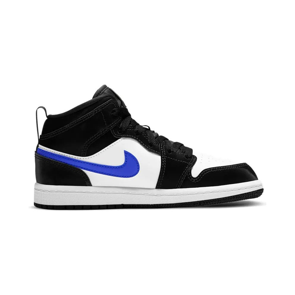 Jordan 1 Mid Black Racer Blue White (PS) Black/Racer Blue-White (640734-084)