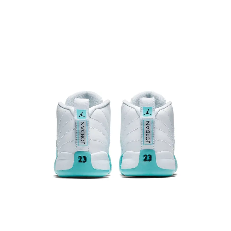 Jordan 12 Retro Light Aqua (TD) White/Black-Light Aqua (819666-100)