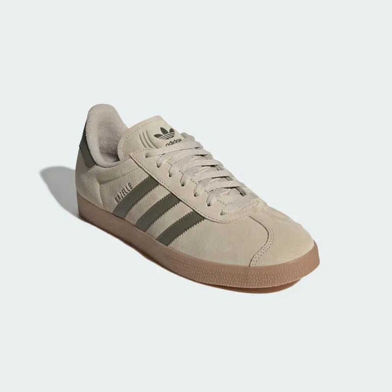 Adidas GAZELLE Khaki Three / Olive Strata / Gum (KJ7683)