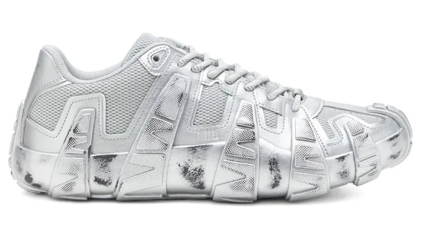 Diesel S-D-Griffe low-top “Silver” (Y03642P5138)