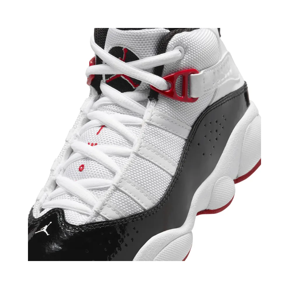 Jordan 6 Rings White Varsity Red Black (323432-164)