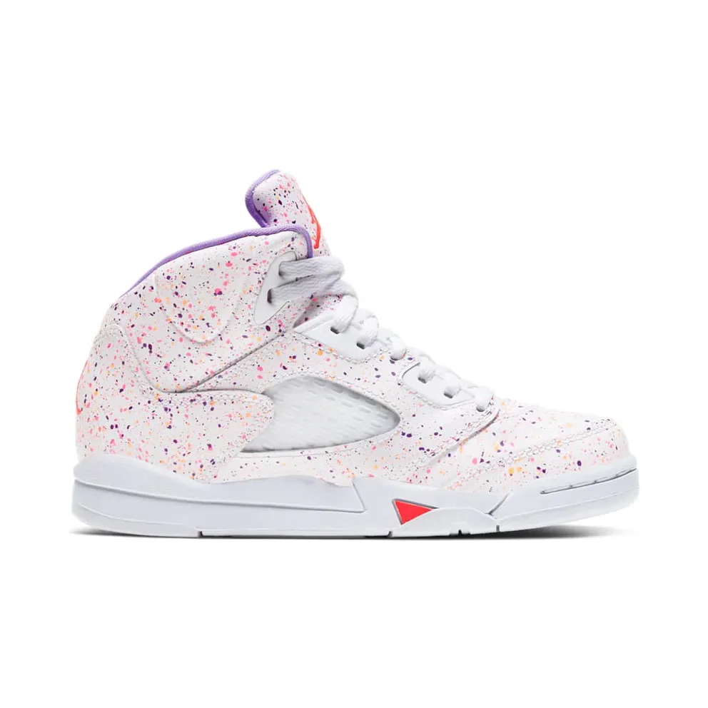 Jordan 5 Retro Easter (2020) (PS) White/Laser Crimson-Voltage Purple (CT1701-100)