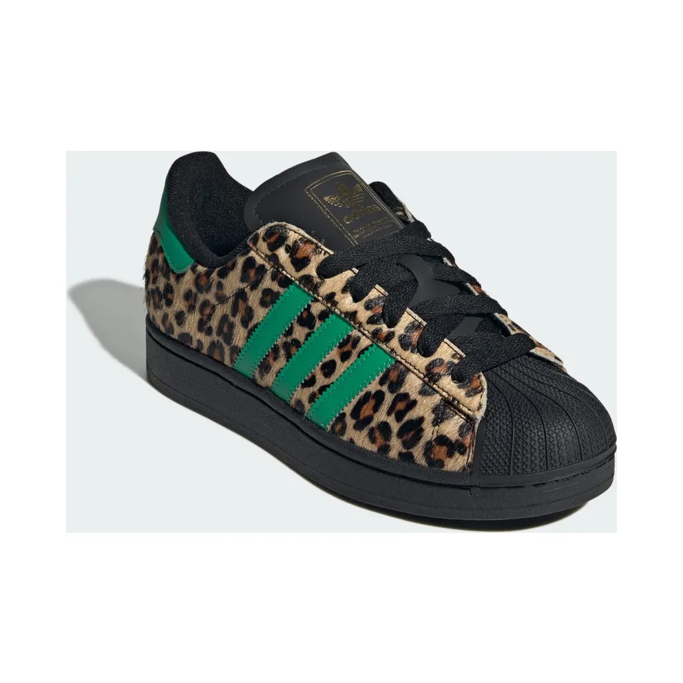 Adidas Superstar II Core Black / Court Green / Gold Metallic “Leopard” (JP8165)