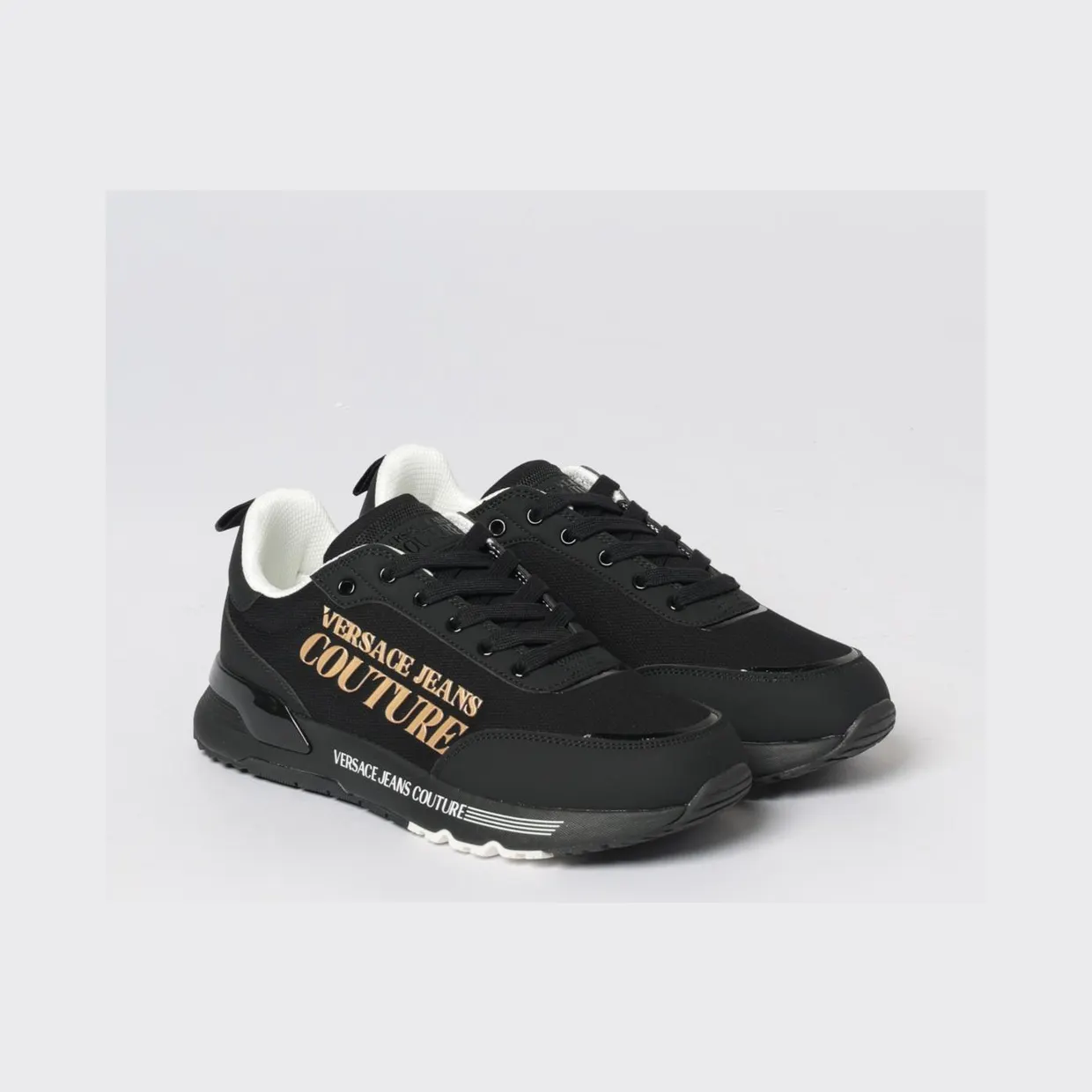 Versace Mesh Sneakers Black (80YA3SA5ZSE13899)