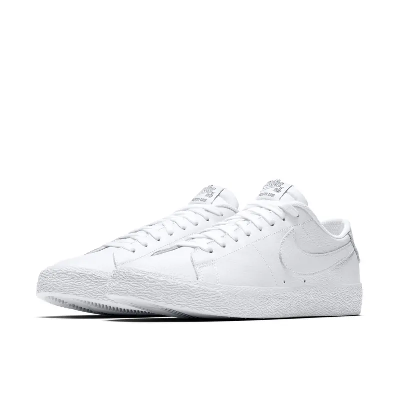 Nike SB Zoom Blazer Low NBA White White/White-Rush Blue-University Red (AR1576-114)