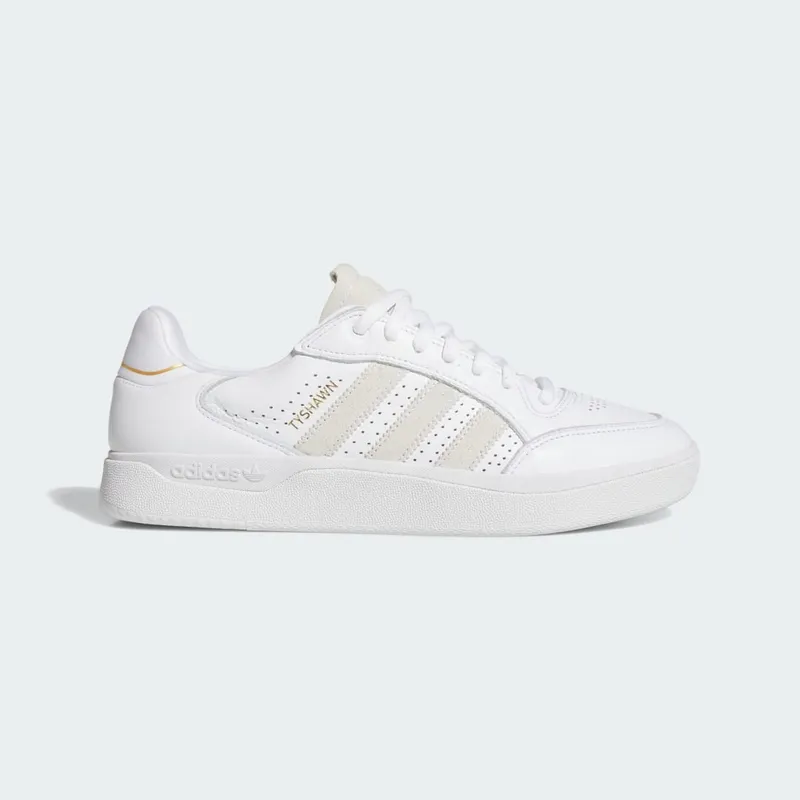 Adidas Tyshawn Low Cloud White / Cloud White / Gold Metallic (JH8158)