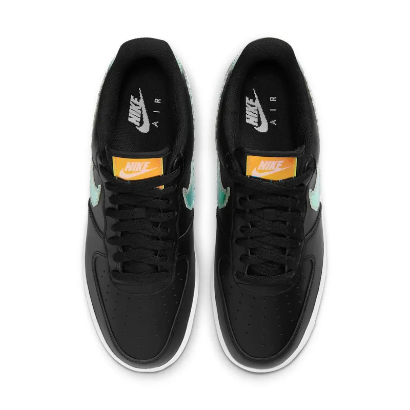 Nike Air Force 1 Low 07 LV8 Iridescent Pixel Swoosh Black (CV1699-002)