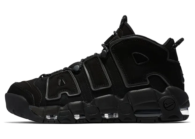 Nike Air More Uptempo Triple Black Reflective (414962-004)