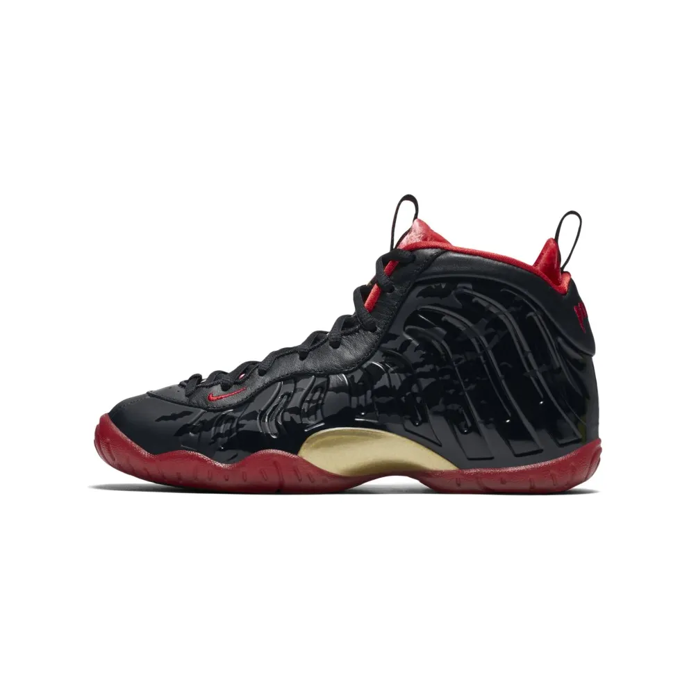 Nike Air Foamposite One Dracula (GS) Black/University Red-Metallic Gold (846077-003)