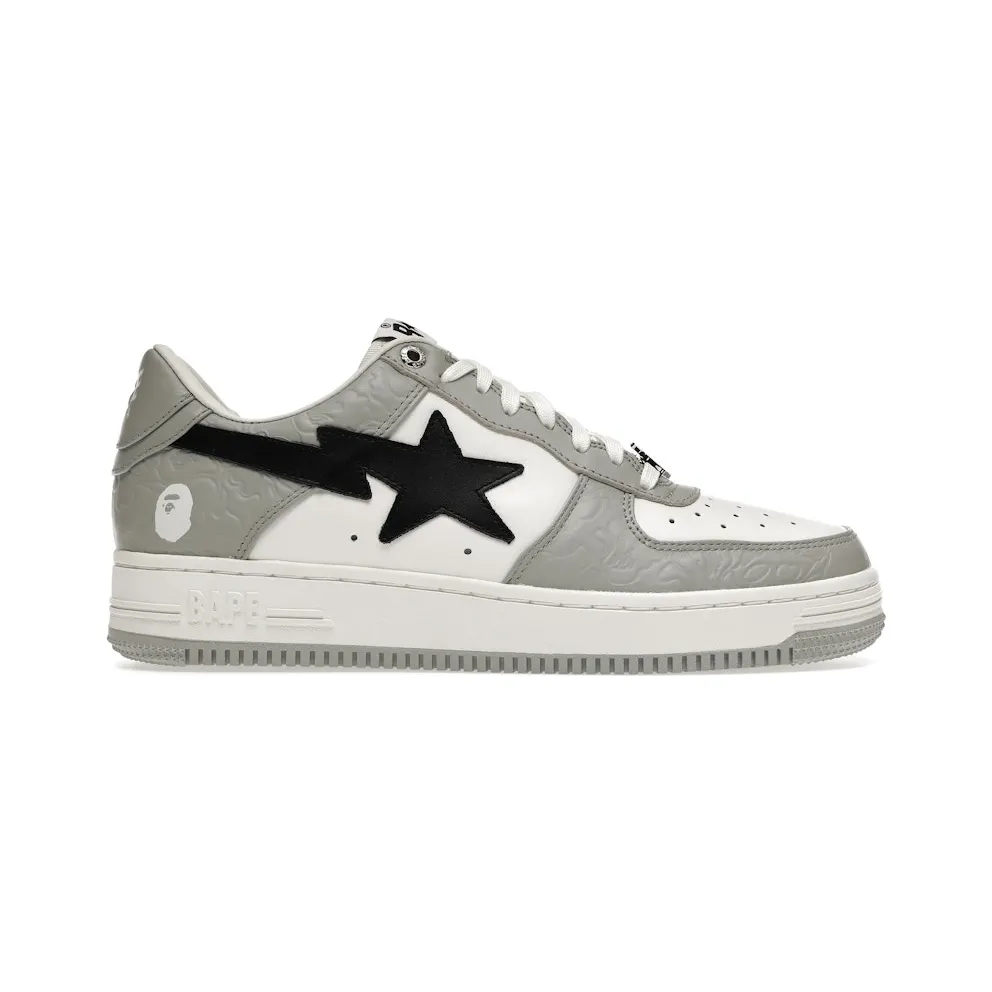 A Bathing Ape Bape Sta Low Grey Black (001FWH701002_WHT_A / 1H70-291-002)