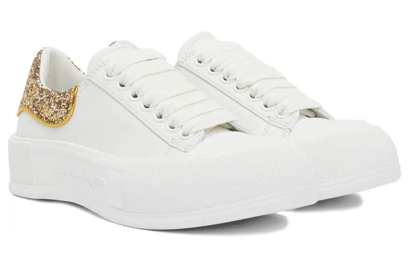 Alexander McQueen White Plimsoll Sneakers (702047WIABY) (4)