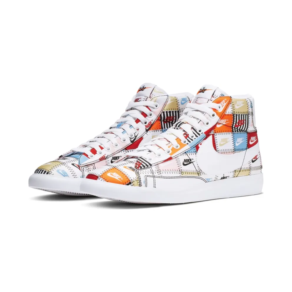 Nike Blazer Mid Patchwork White/Multi-Color (CI9887-100)