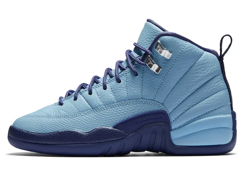Air Jordan 12 Retro GG Hornets “Bluecap / Dark Purple Dust / Metallic Silver” (510815-418)