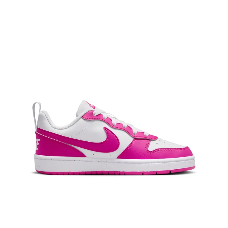 Nike Court Borough Low Recraft GS “Laser Fuchsia White” (DV5456-123)