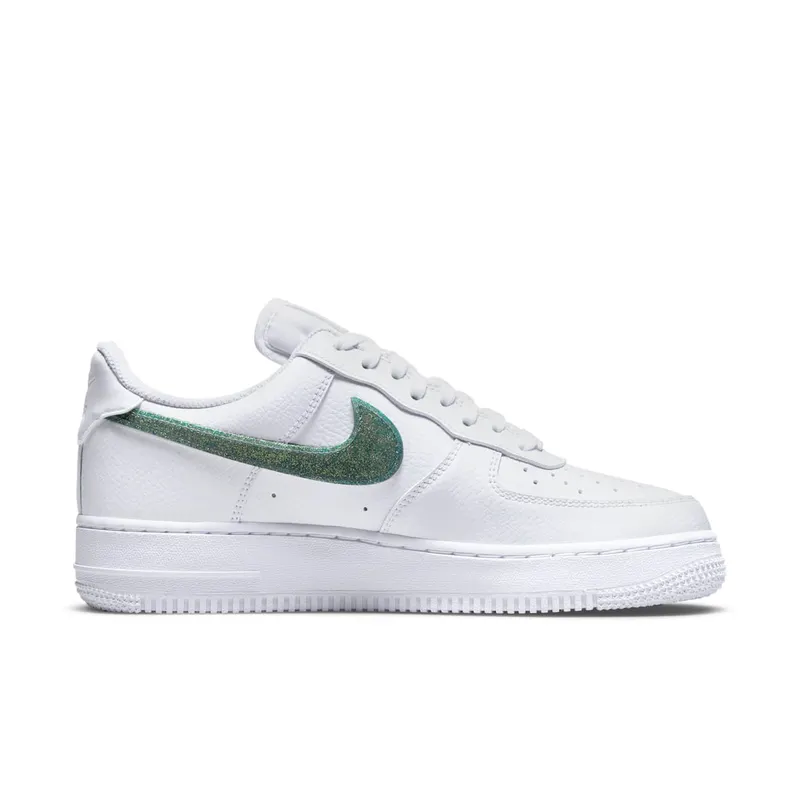 Nike Air Force 1 Low Glitter Swoosh Green (W) (DH4407-100)