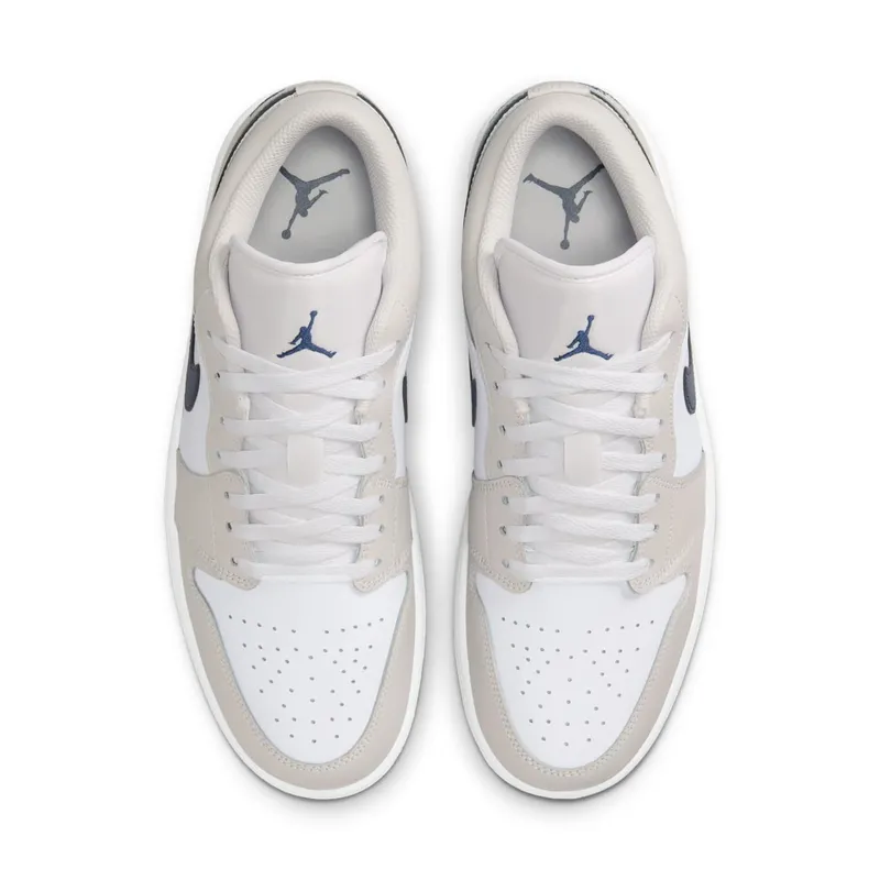 Jordan 1 Low “Midnight Navy Neutral Grey” (553558-146)