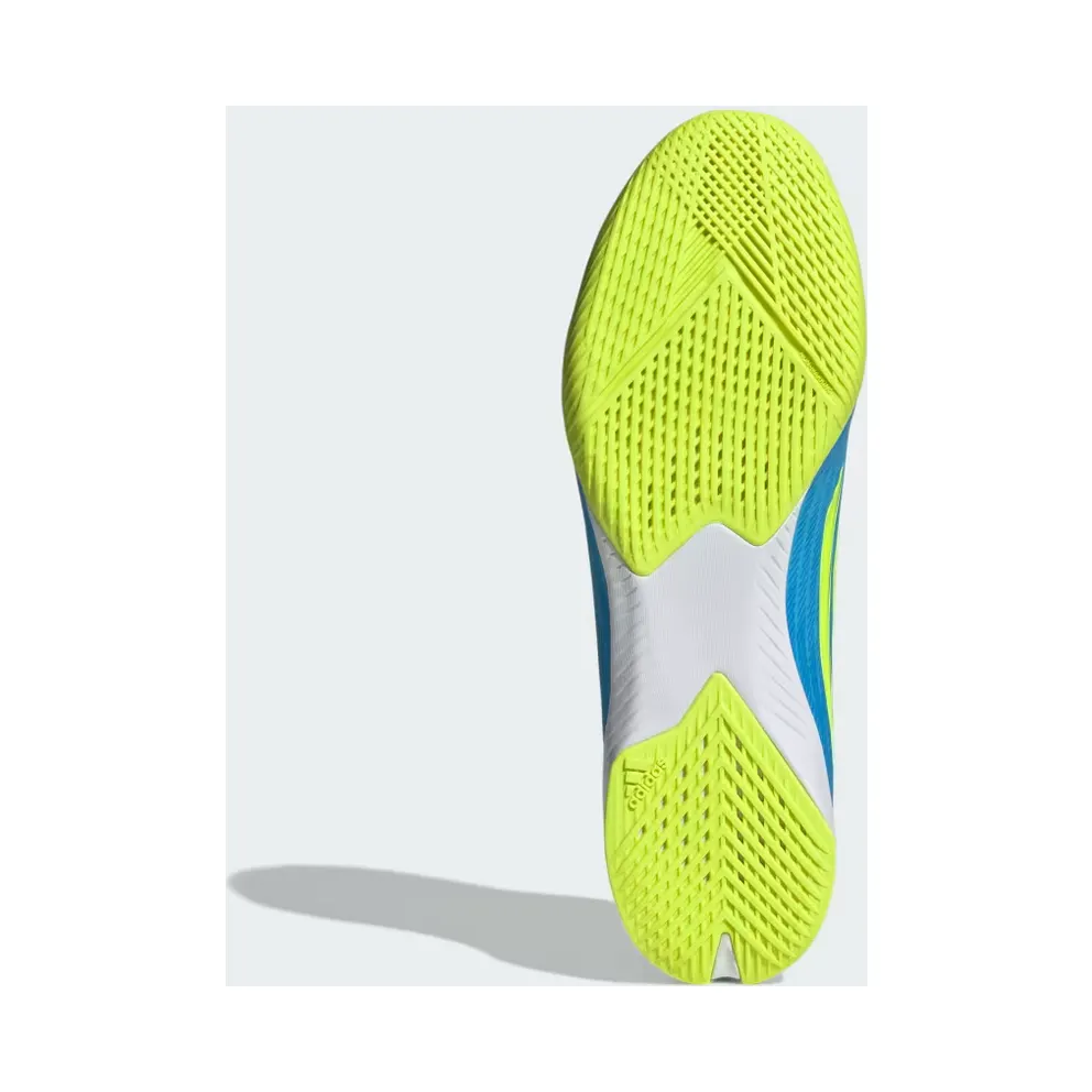 adidas F50 League Indoor Football “Lucid Ray Blue / Team Solar Yellow 2 / Lucid Aquamarine” (JR8973)