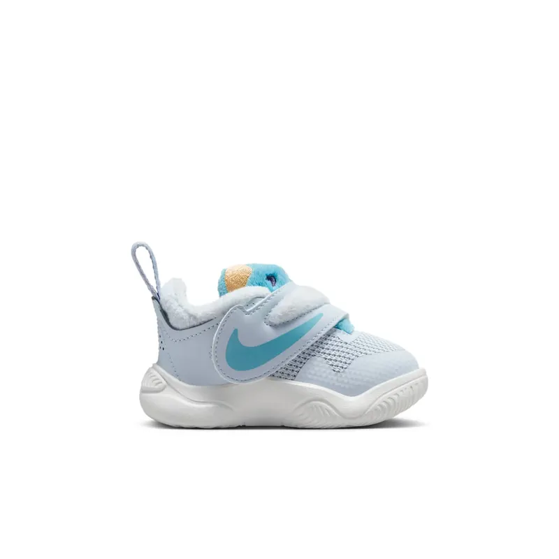 Nike Team Hustle D 11 Football Grey Summit White Celestial Gold Denim Turquoise (FZ1247-001)