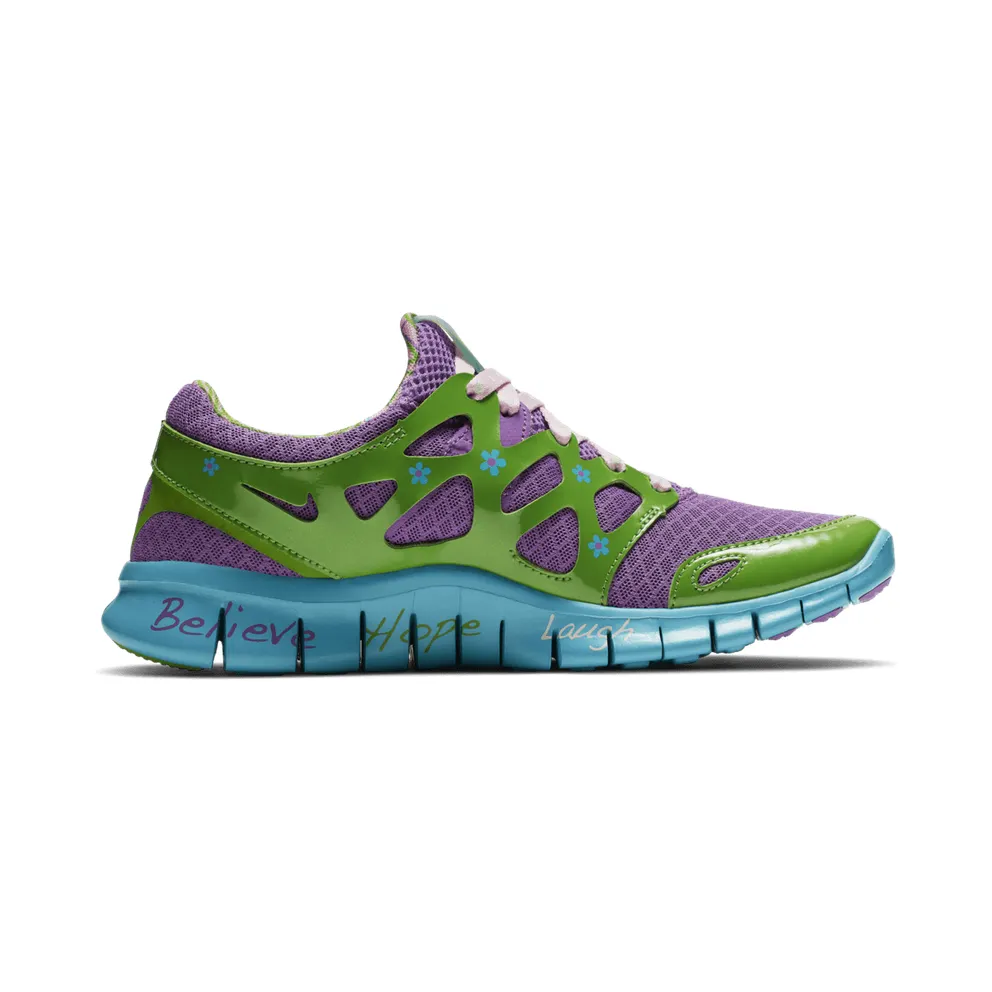 Nike Free Run+ 2 Doernbecher Mackenzie Short 2019 (W) Violet Pop/Turquoise Blue-Green Apple-Prism Pink (437527-543)