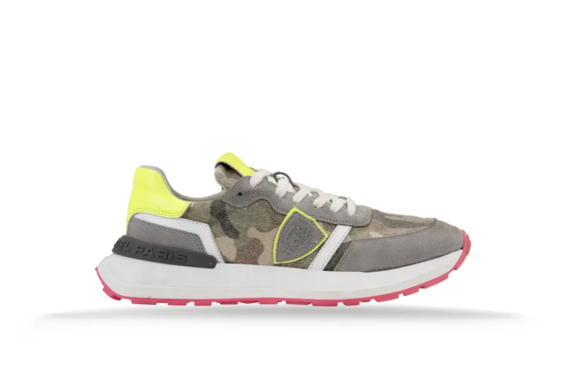 Philippe Model Antibes Camouflage Fluo “Camouflage/Grey/Yellow Fluo” (ATLD)