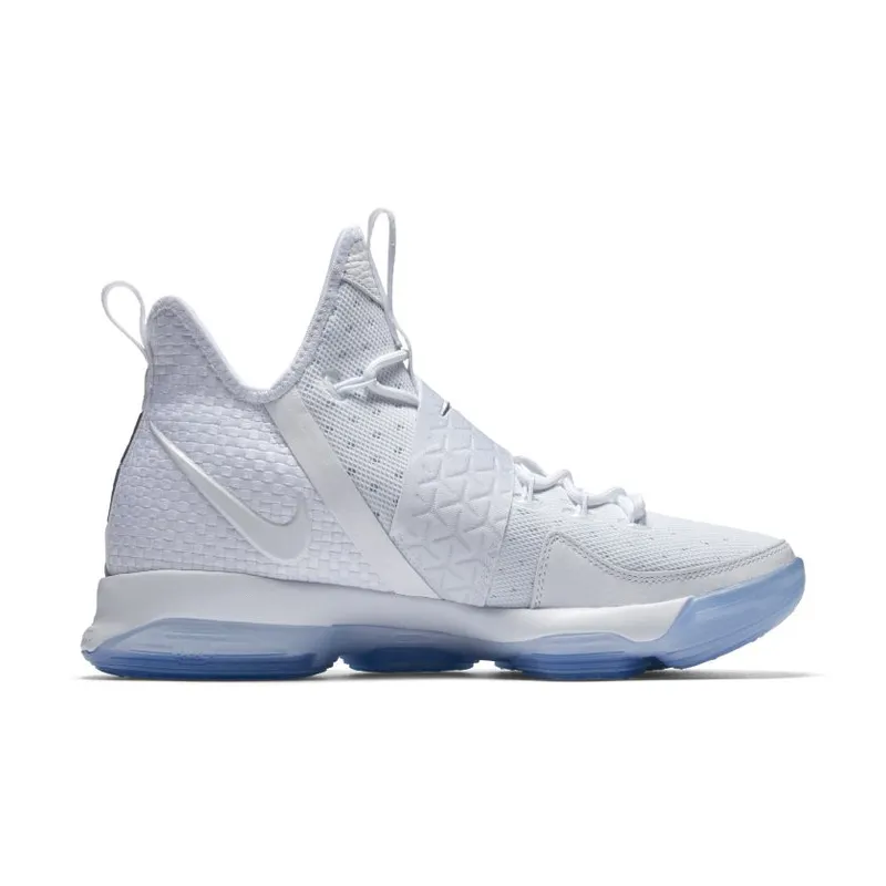 Nike LeBron 14 Time to Shine White/Metallic Silver-Ice Blue (860631-900)