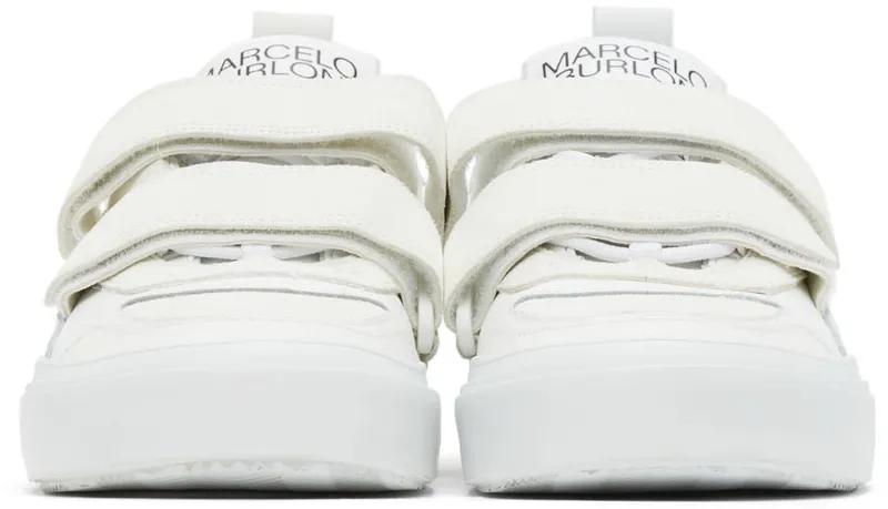 Marcelo Burlon County of Milan Leather Strap Logo “White” (CMIA095F21LEA0010100)