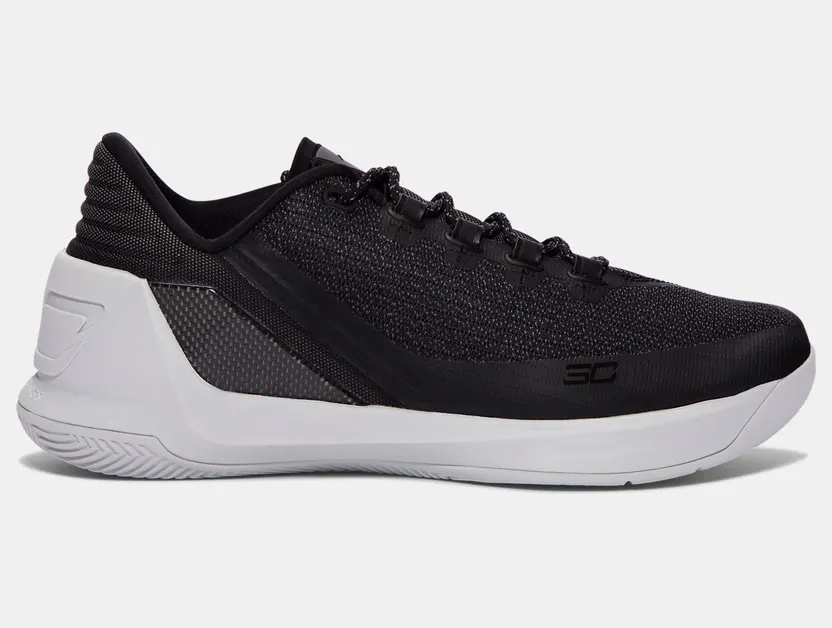 Under Armour Curry 3 Low Black White (1286376-001)