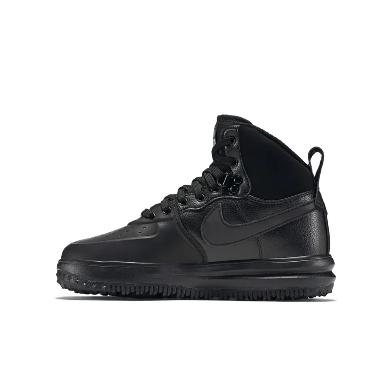 Nike Lunar Force 1 Sneakerboot Black (GS) Black/Metallic Silver (706803-002)
