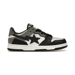 A Bathing Ape Sk8 Sta #5 Black White Grey (1J80-191-059-BLK)