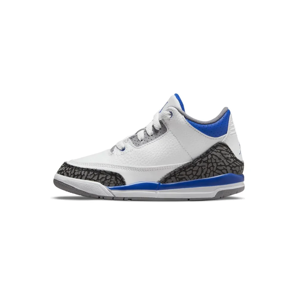 Air Jordan 3 Retro Racer Blue (PS) (2021) (429487-145)