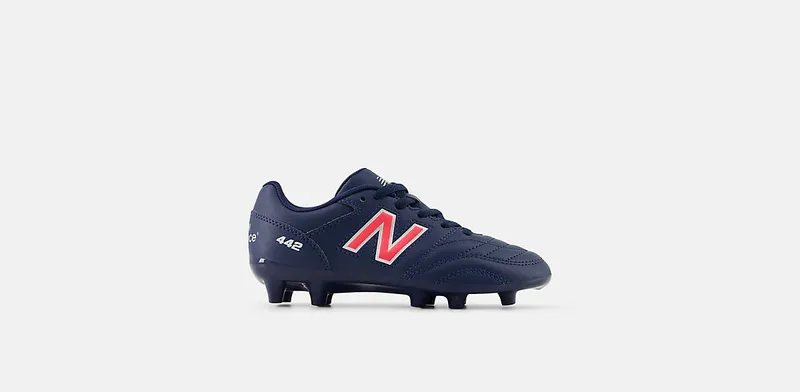 New Balance 442 Academy FG v2 Navy Silver Energy Red (JS43FMP2)