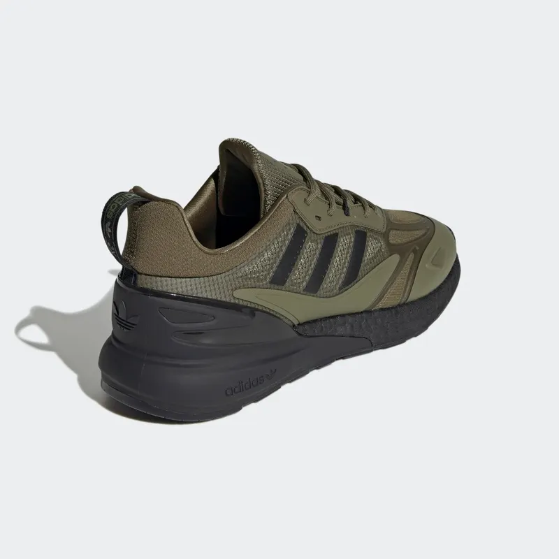 Adidas ZX 2K BOOST 2.0 Focus Olive / Core Black / Orange Rush (GW0518)