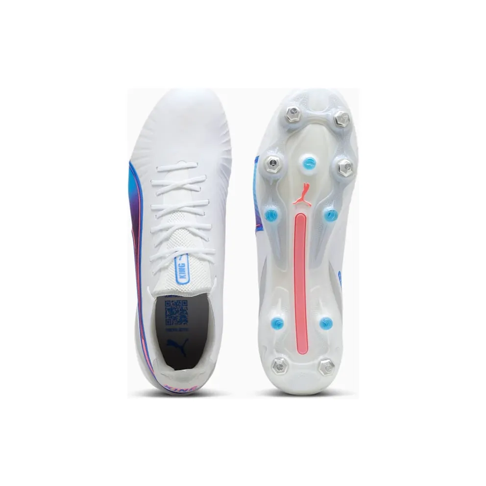 Puma King Ultimate MxSG White Bluemazing Flat Light Grey Sunset Glow (107866-02)